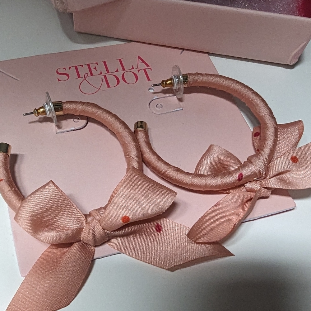 Stella & Dot scarf tie hoops